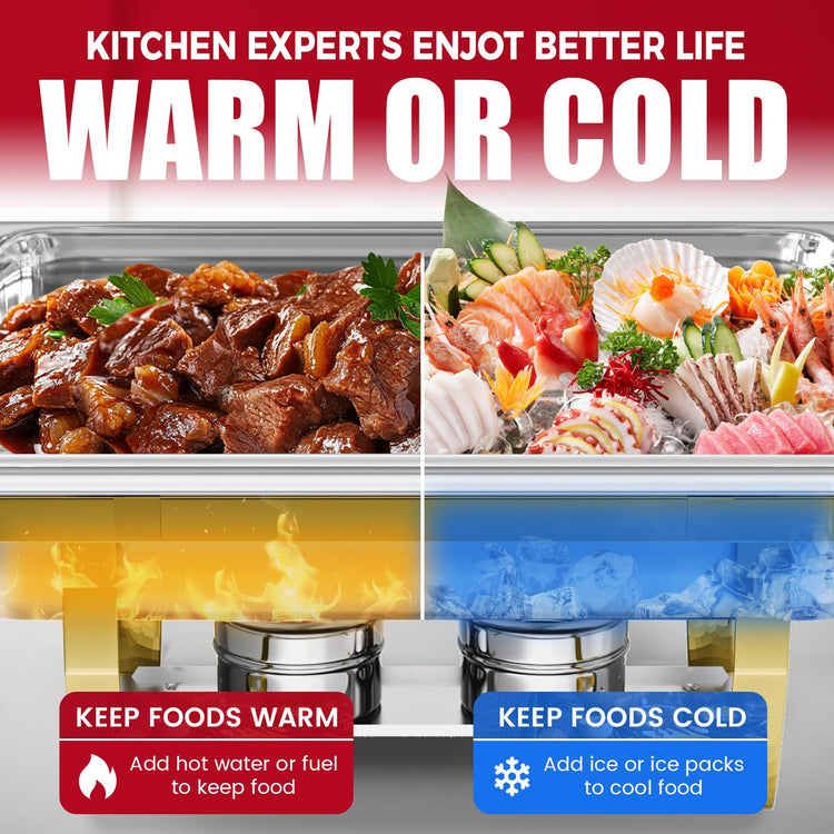 Rectangular Chafing Dish Buffet Sets of 6 (6 Count)