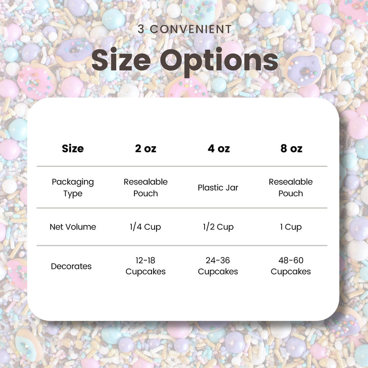 Donut Sprinkle Mix with ~6 Sprinkled Donuts Royal Icings
