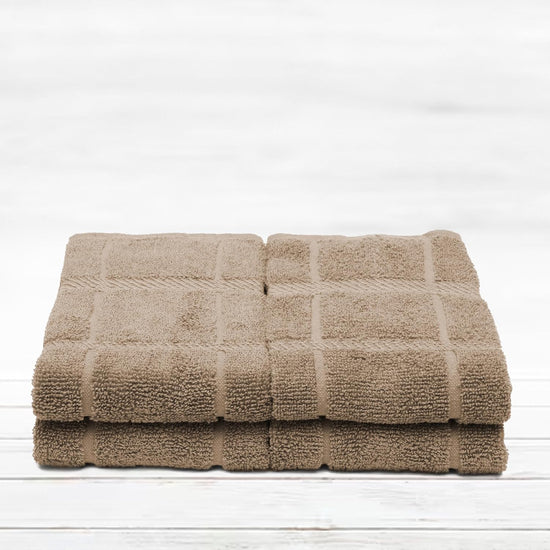 100% Cotton Terry Dish Towels, 4 Pack Plain, 16 x26 Inches, Super Soft and Absorbent Kitchen Towels, Perfect for Kitchen Cleaning and Dish Washing | Tan - Nestoria