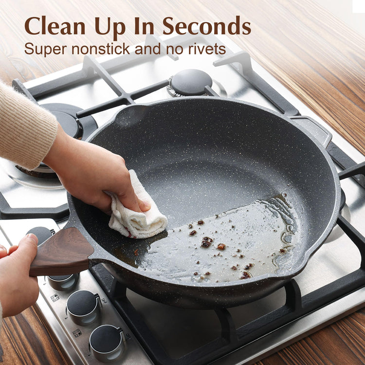 Nonstick Deep Frying Pan Skillet