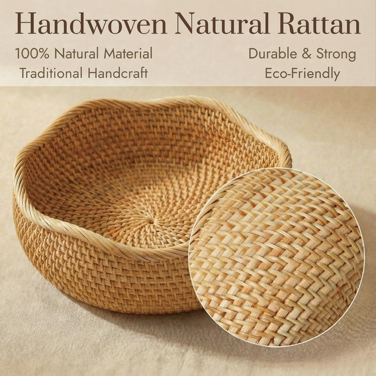 Rattan Bread Basket (3 Count)