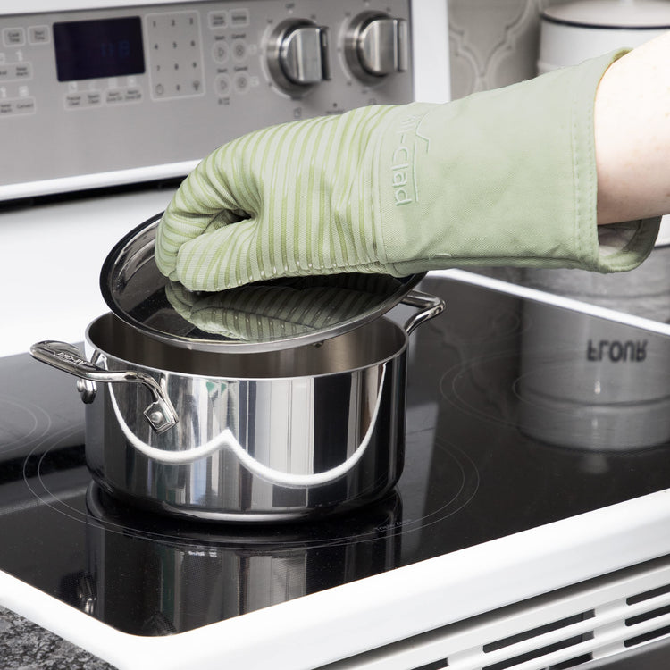 Extra Long Silicone Oven Mitts Heat Resistant 500 Degrees