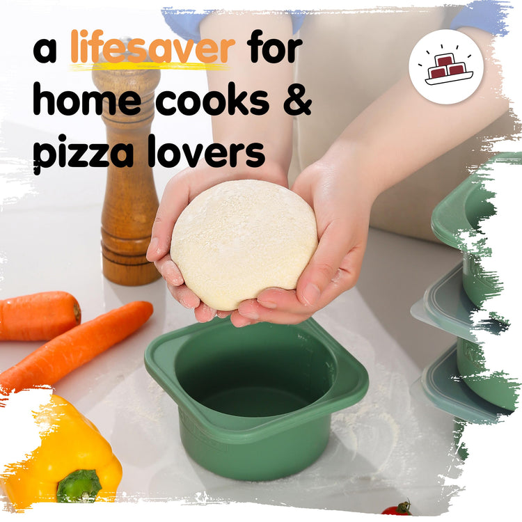 500ml Individual Dough Storage Vessels with Airtight Lid (5 Count)