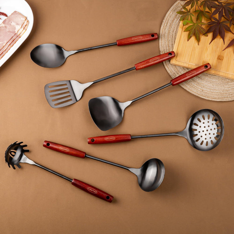 17inch Wok Spatula and Ladle (4 Count)