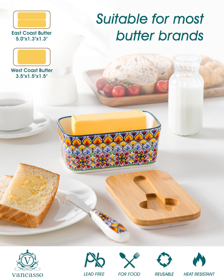 6.5" Butter Dish with Lid