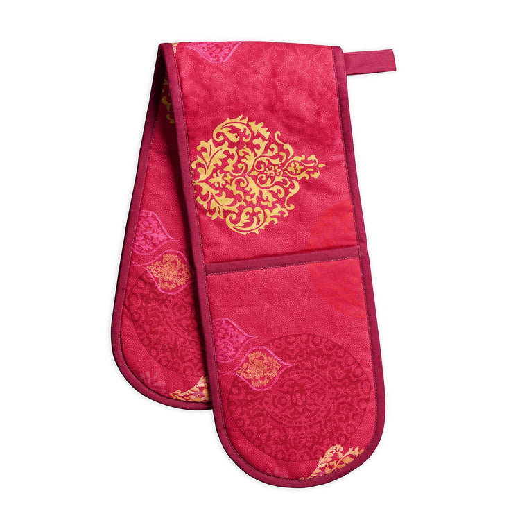 Double Oven Mitts 100% Cotton Double Oven Glove