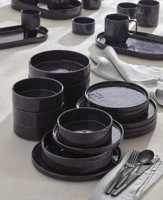 Lenox 897948 Modulus 16-Piece Dinnerware Set, Nightshade