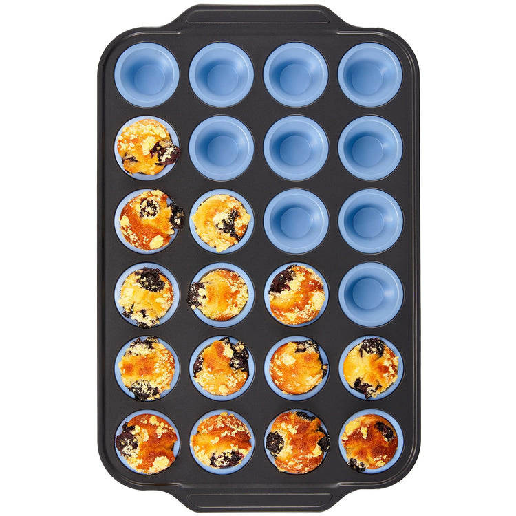 Silicone Mini Muffin Pan with Metal Frame
