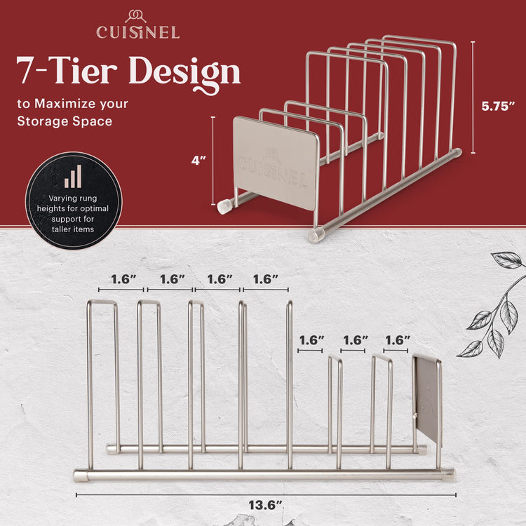 Lid and Dish Organizer Rack