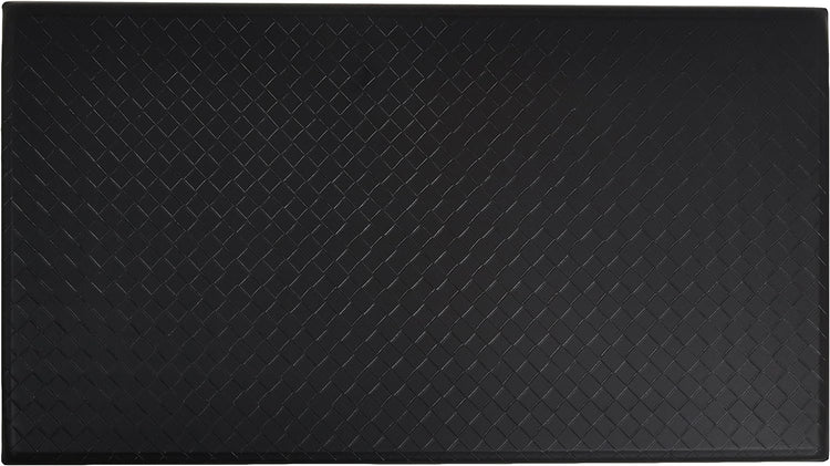 Amazon Basics Anti-Fatigue Standing Mat, Non-Slip, Comfort Mat for Home and Office, 20W x 36L x 0.6Th in, Geometric, Black, 5-Pack