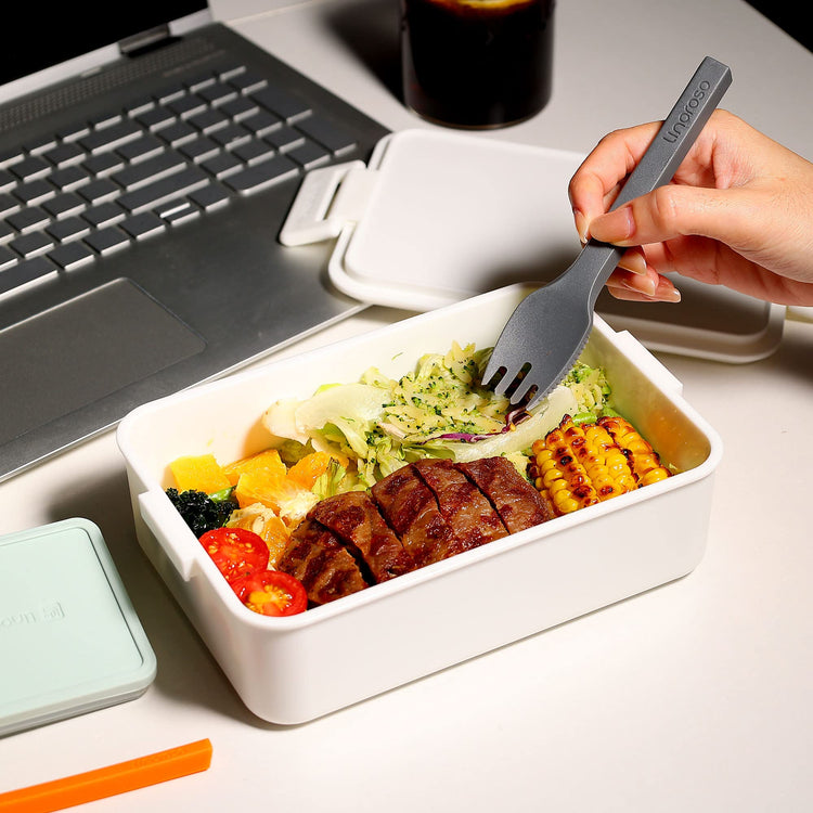 Stackable 2 Tier Adult Bento Box (4 Count)