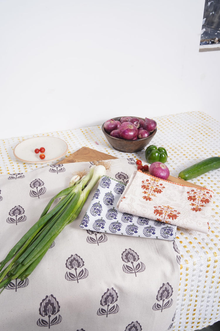 Printed Kitchen Dish Bar and Tea Towels Cotton (6 Count)