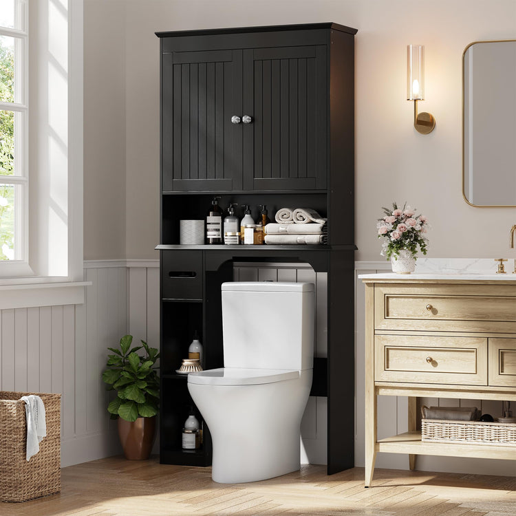 23.6 Inches Wide Toilet Rack with Over The Toilet Storage Cabinet