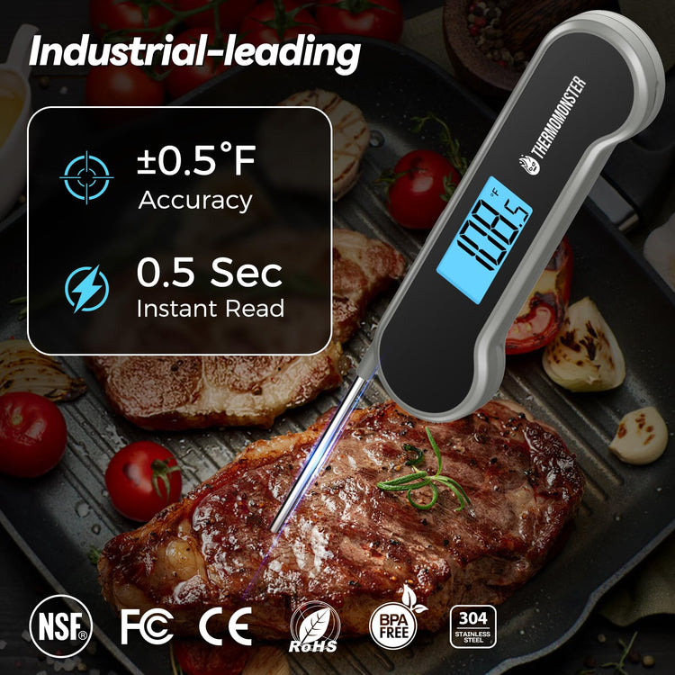 0.5 Sec Instant Read Meat Thermometer Digital for Cooking