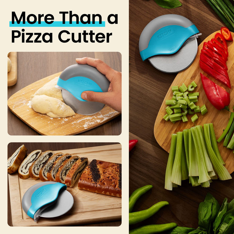 Pizza Cutter Wheel with Protective Blade Cover