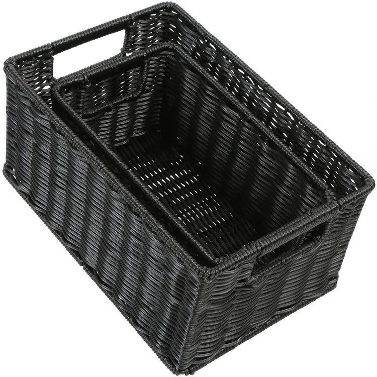 Wicker Baskets for Storage (2 Count)