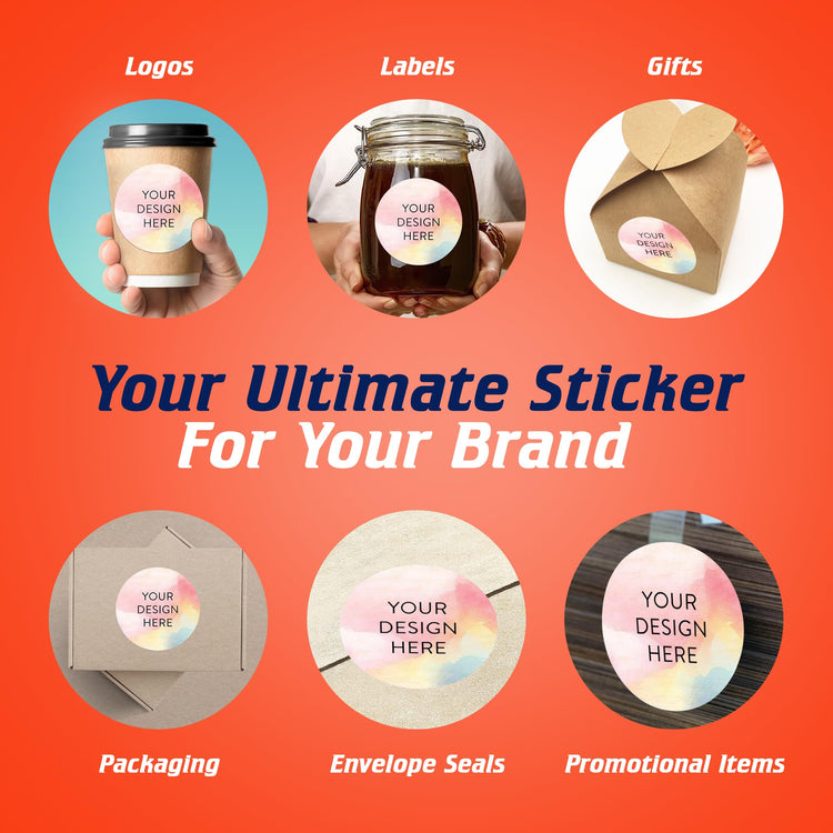 100 Custom Vinyl Stickers (100 Count)