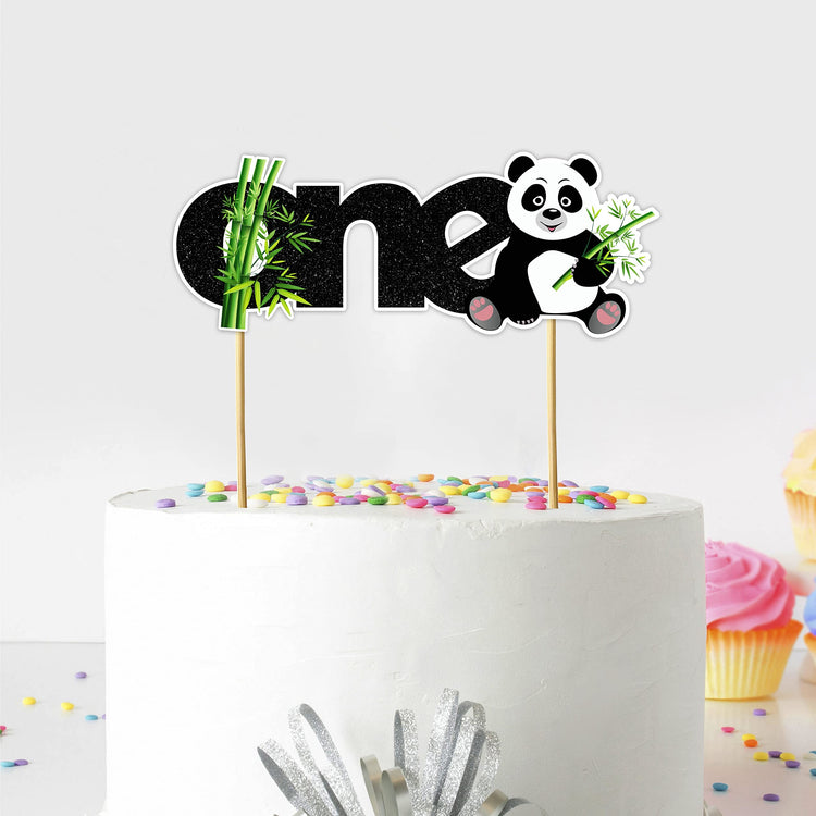Panda One Cake Topper