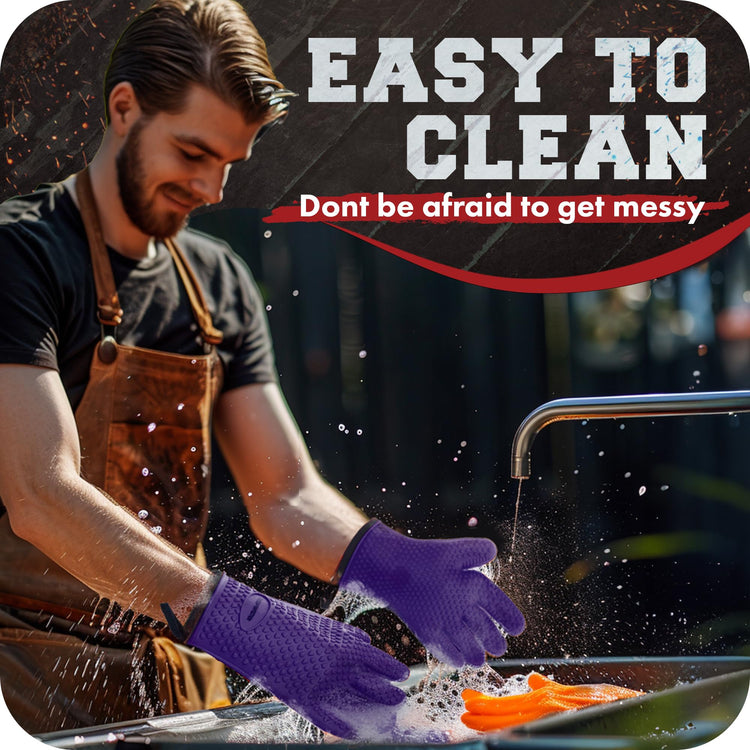 S Silicone Smoker BBQ Gloves (2 Count)