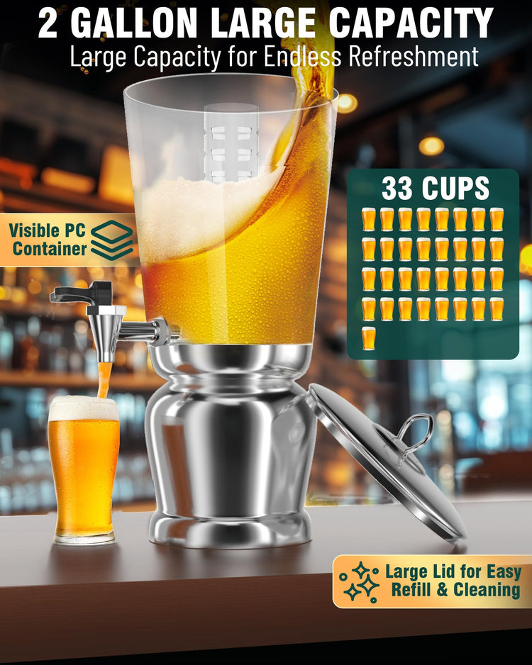 Beverage Dispenser With Stand