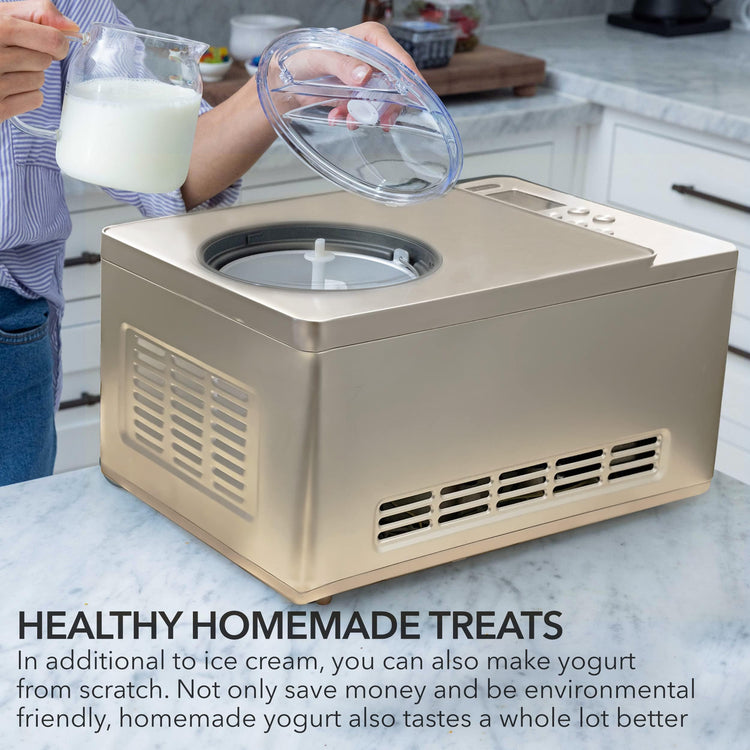 Ice Cream Maker & Yogurt 2 Qt