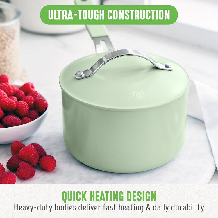 2 Quart Nonstick Saucepan with Lid