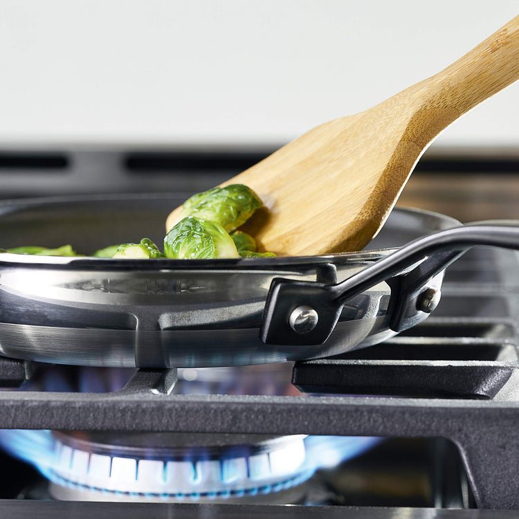 5 Ply Clad Polished Stainless Steel Nonstick Fry Pan