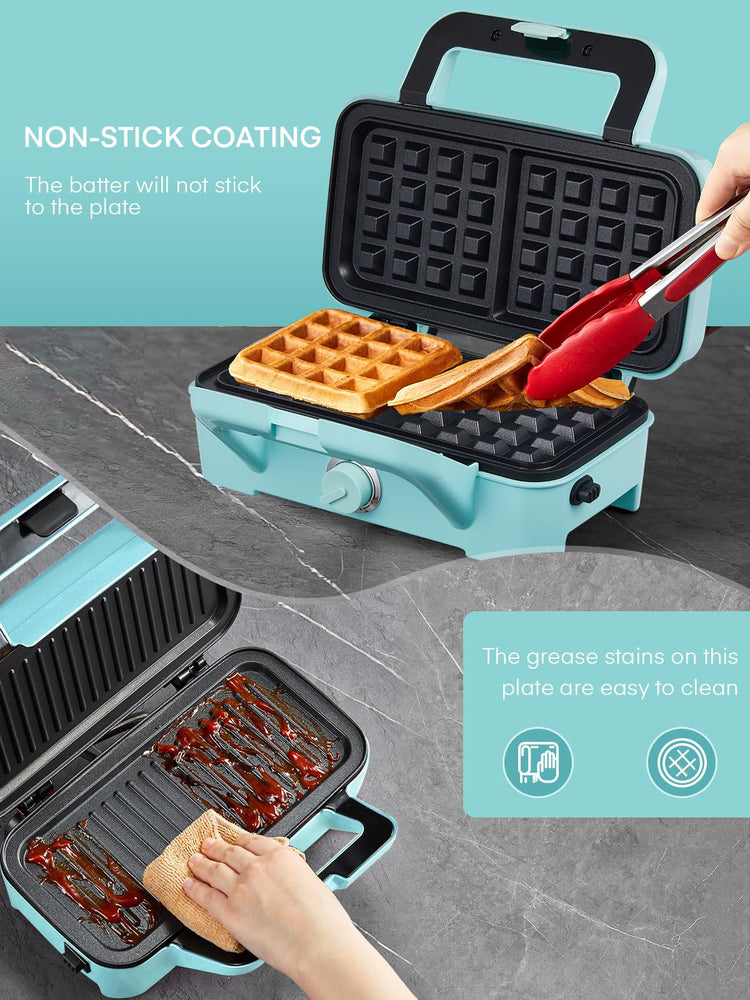Waffle Maker 3 in 1 Sandwich Maker 1200W Panini Press