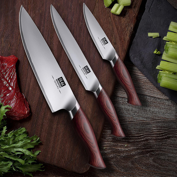 Japanese Knife Set 3 PCs (3 Count)