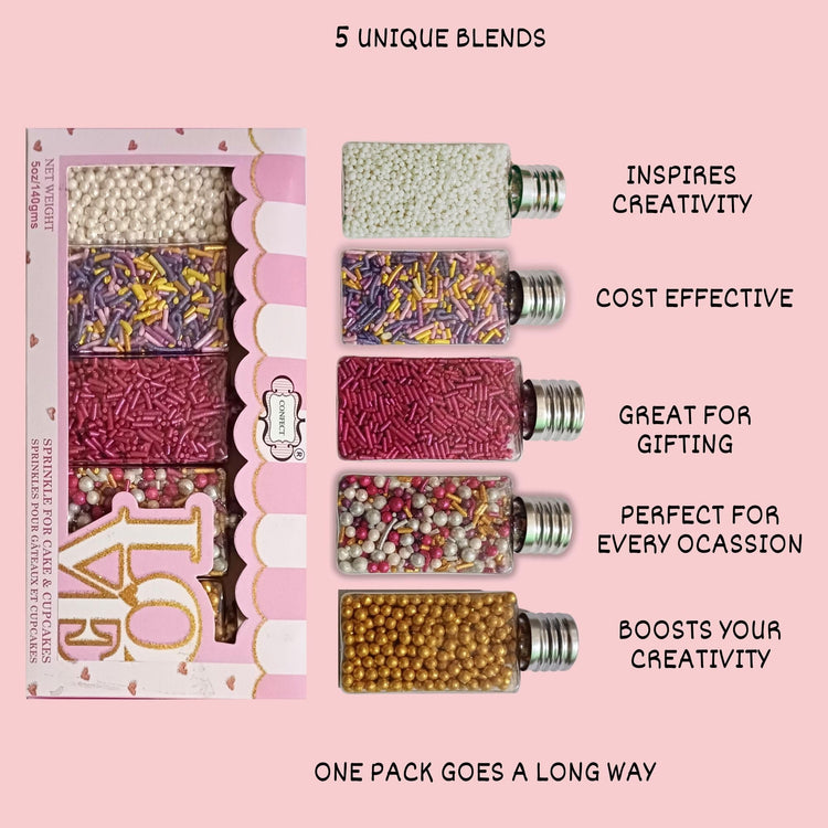 Fusion Mashup Sprinkles FM Multipack 37 100 GMS for Cake Cupcake Décor (5 Ounce)