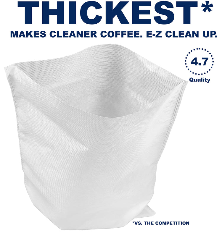 50 Pack) Cold Brew Coffee Filters, 12" x 13", Compatible with Leading Home Cold Brew Makers and Systems (50 Count)