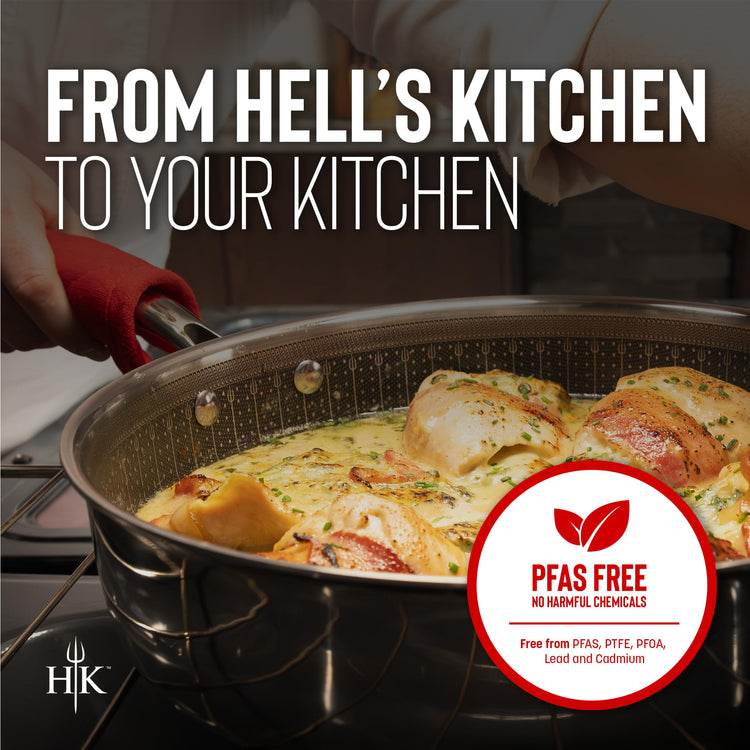 Hell’s Kitchen Hybrid 1.5 Qt Saucepan with Lid