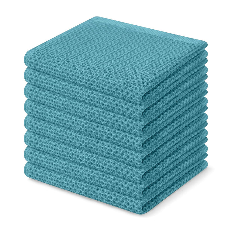 100% Cotton Waffle Weave Kitchen Dish Cloths 8 (8 Count)