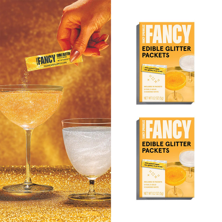 Pop The Bubbly Edible Glitter Packets 2 Pack
