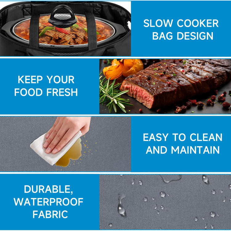 Portable Slow Cooker Travel Bag