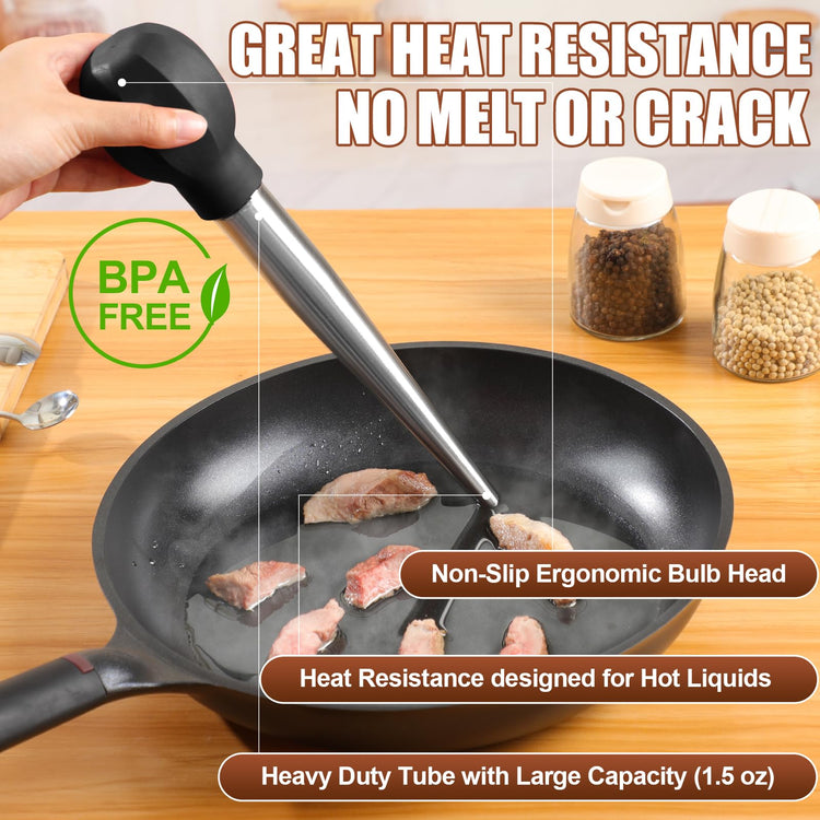 Large Turkey Baster with Cleaning Brush & Needle