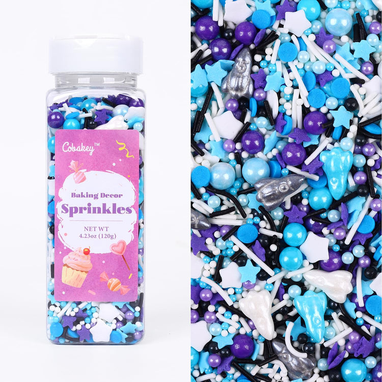 Galaxy Star Sprinkles for Cake Decorating 4.23ounce (4.23 Ounce)