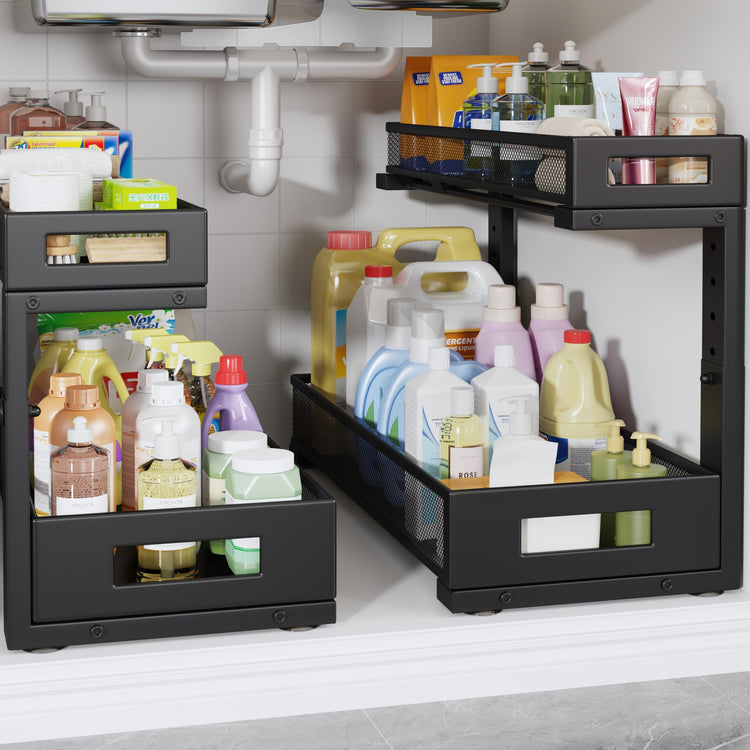 2 Pack 19IN Depth Under Sink Storage Organizer (2 Count)