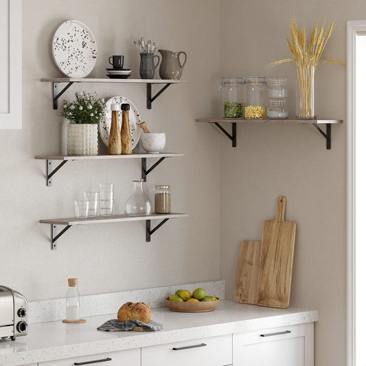 Long Wall Shelves (2 count)