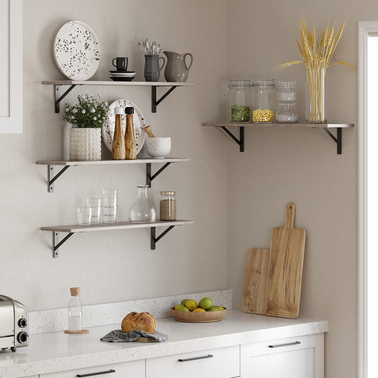 Long Wall Shelves (2 count)