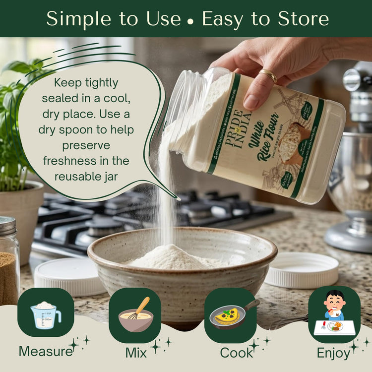 White Rice Flour 1 lbs (16 Ounce)