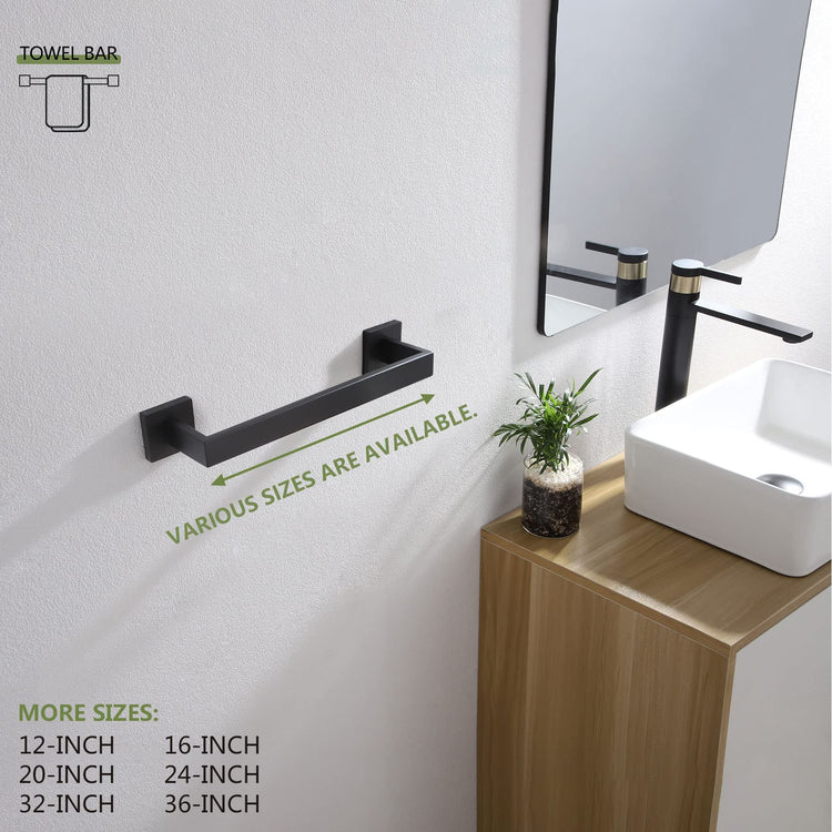 12 Inch Single Towel Bar