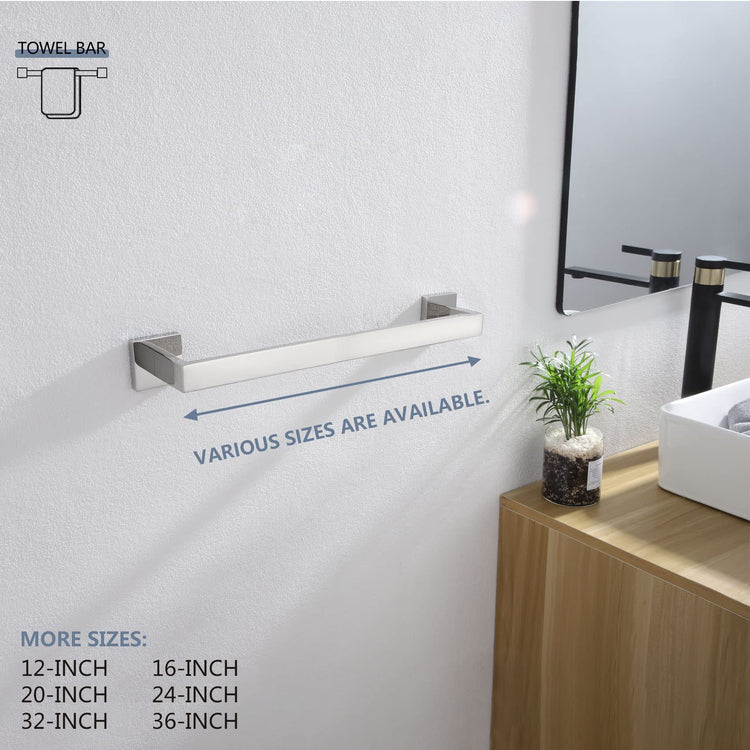 16 Inch Single Towel Bar