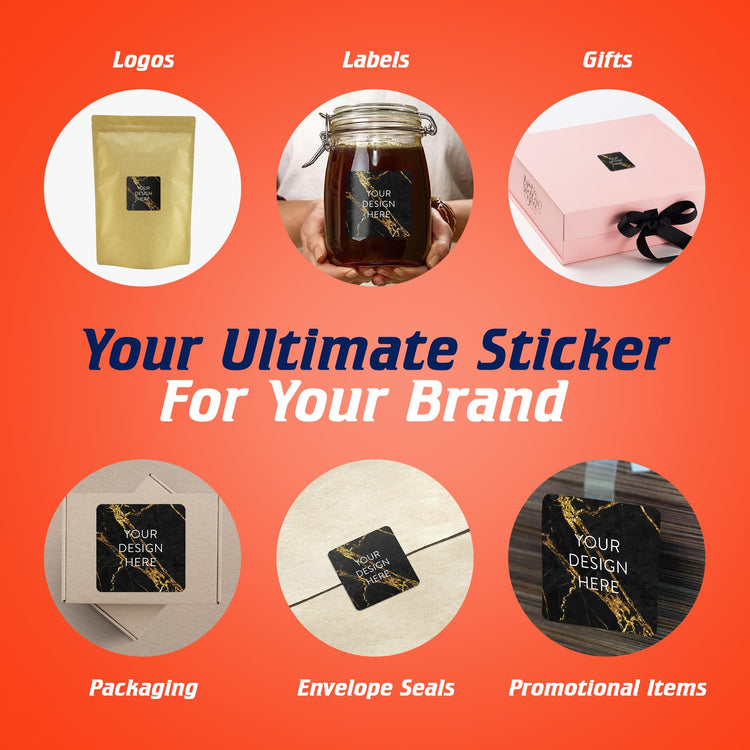 Custom Vinyl Stickers Your Image (100 Count)