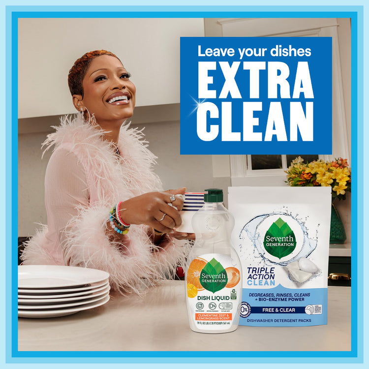 Dish Liquid Soap Free & Clear liquid soap Pack of 6 Dishwashing Soap Dish Soap for sensitive skin 19 oz (114 Fl Oz)