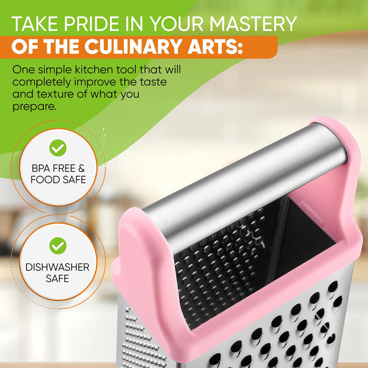 Stainless Steel XL Cheese Grater for Kitchen