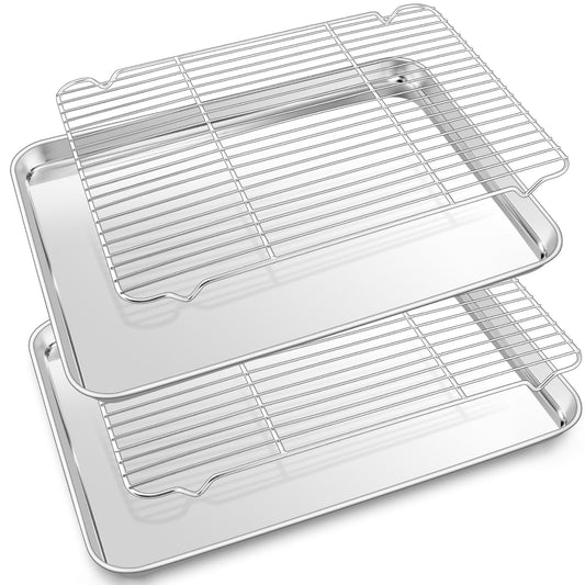 17.5 Inch Baking Sheet with Rack Set