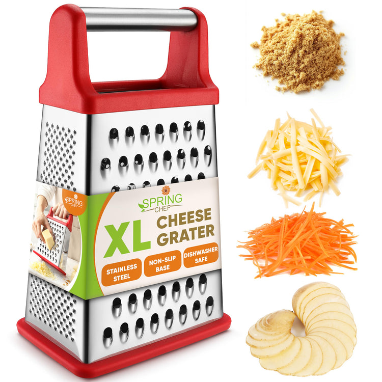 Stainless Steel XL Cheese Grater for Kitchen