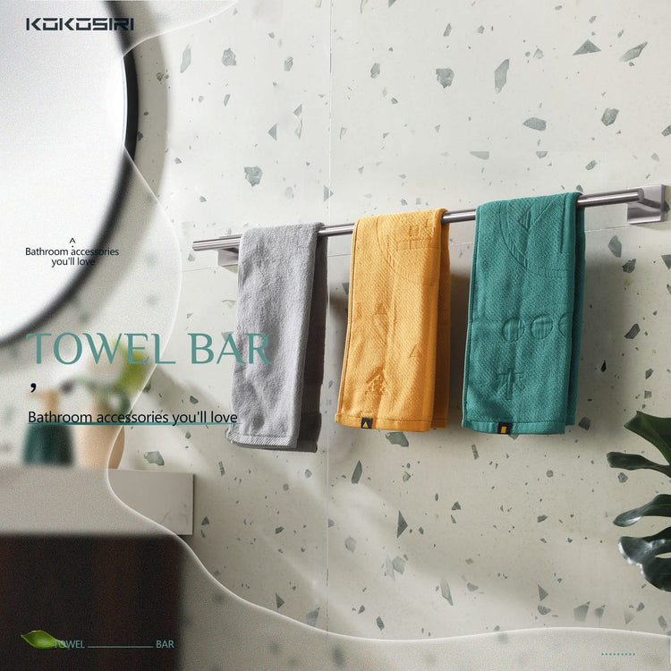 Towel Holder Bathroom Accessory Towel Bar for Bath Kitchen Towels Rail 36 Inch Brushed Nickel Stainless Steel B4005BR