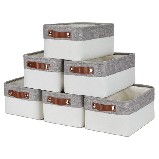 Storage Baskets Bins for Organizing (6 Count)